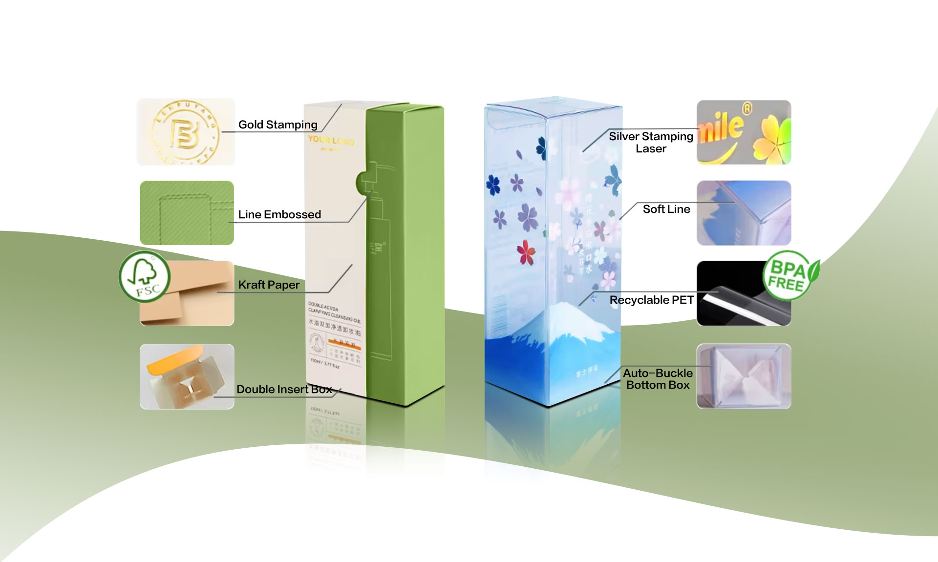 MuShine materials and finishing options